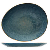 COSY & Trendy Speiseteller Aicha - 27 x 23 cm - 4 Stück - Blau, Keramik (28/23/2cm) - Cosy & Trendy