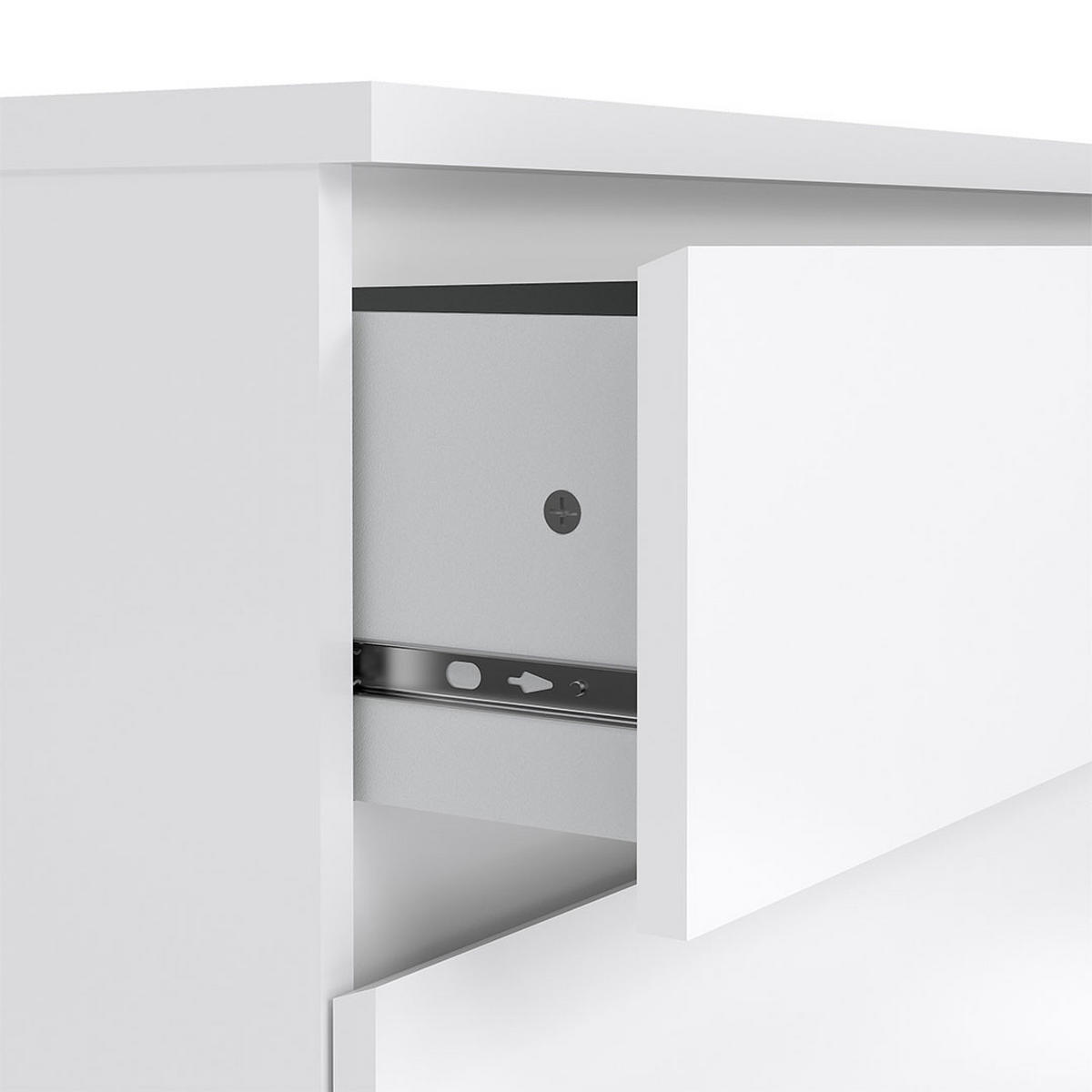 KOMMODE, Naia, Weiß, Holzwerkstoff, 77 x 50 x 68 cm - Weiß, Holzwerkstoff (77/68/50cm) - ebuy24
