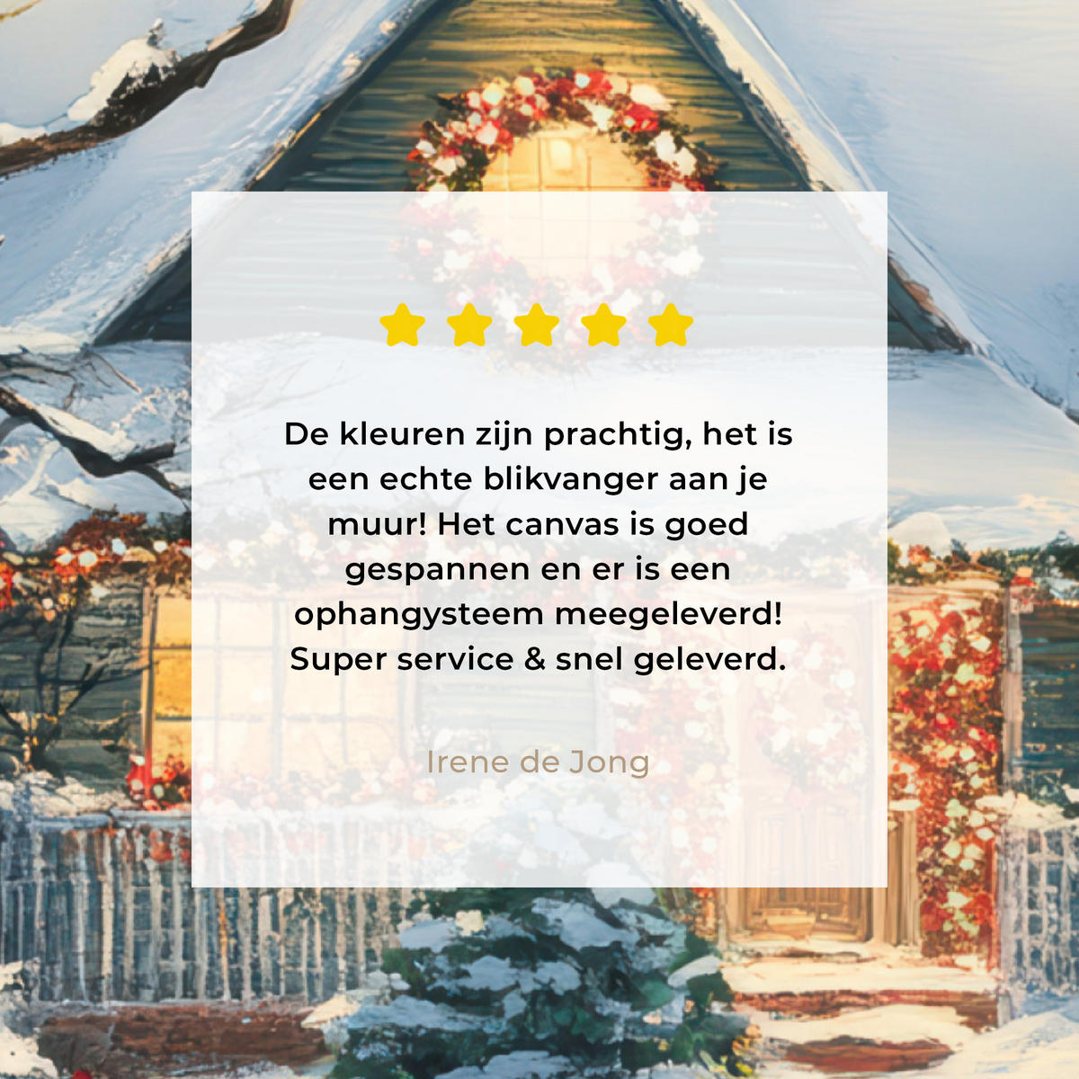 LEINWANDBILD Weihnachten - Weihnachtsbaum - Winter - Zuhause - Schnee Room Decor 30x40 cm - Smaragdgrün, Textil (30/40cm) - MuchoWow