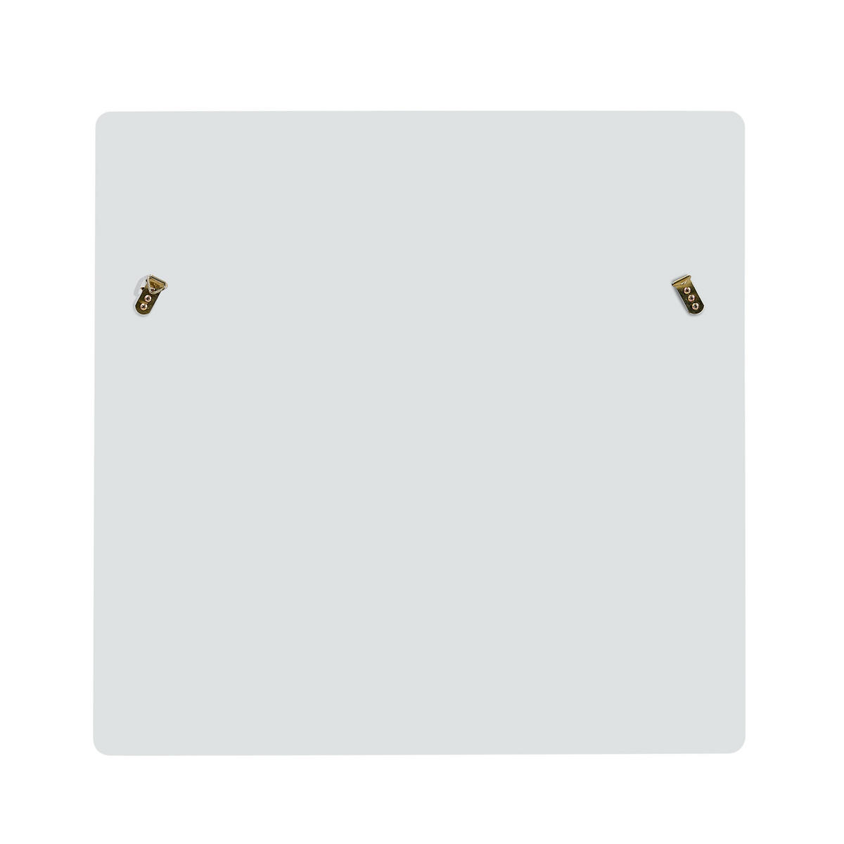 SPIEGEL 80x80 Weiß Holzoptik Wandspiegel modern Flur - Weiß, Holzwerkstoff (80/1.5/80cm) - FLIEKS