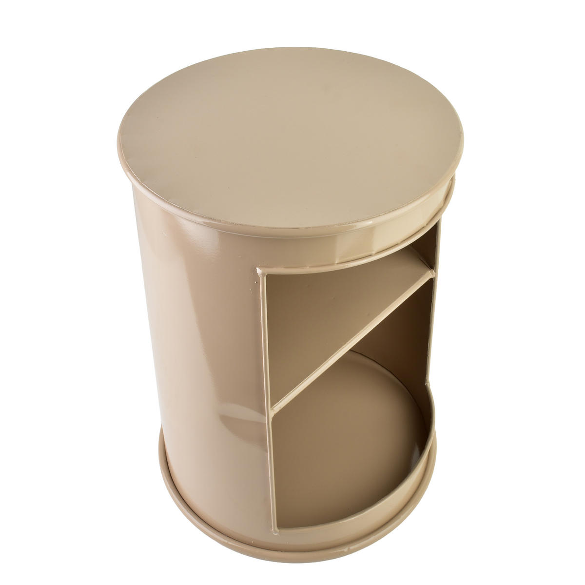 BEISTELLTISCH Roger Beige 33,5x33,5x46 cm Metall - Beige, Metall (33.5/33.5/46cm) - Mondex