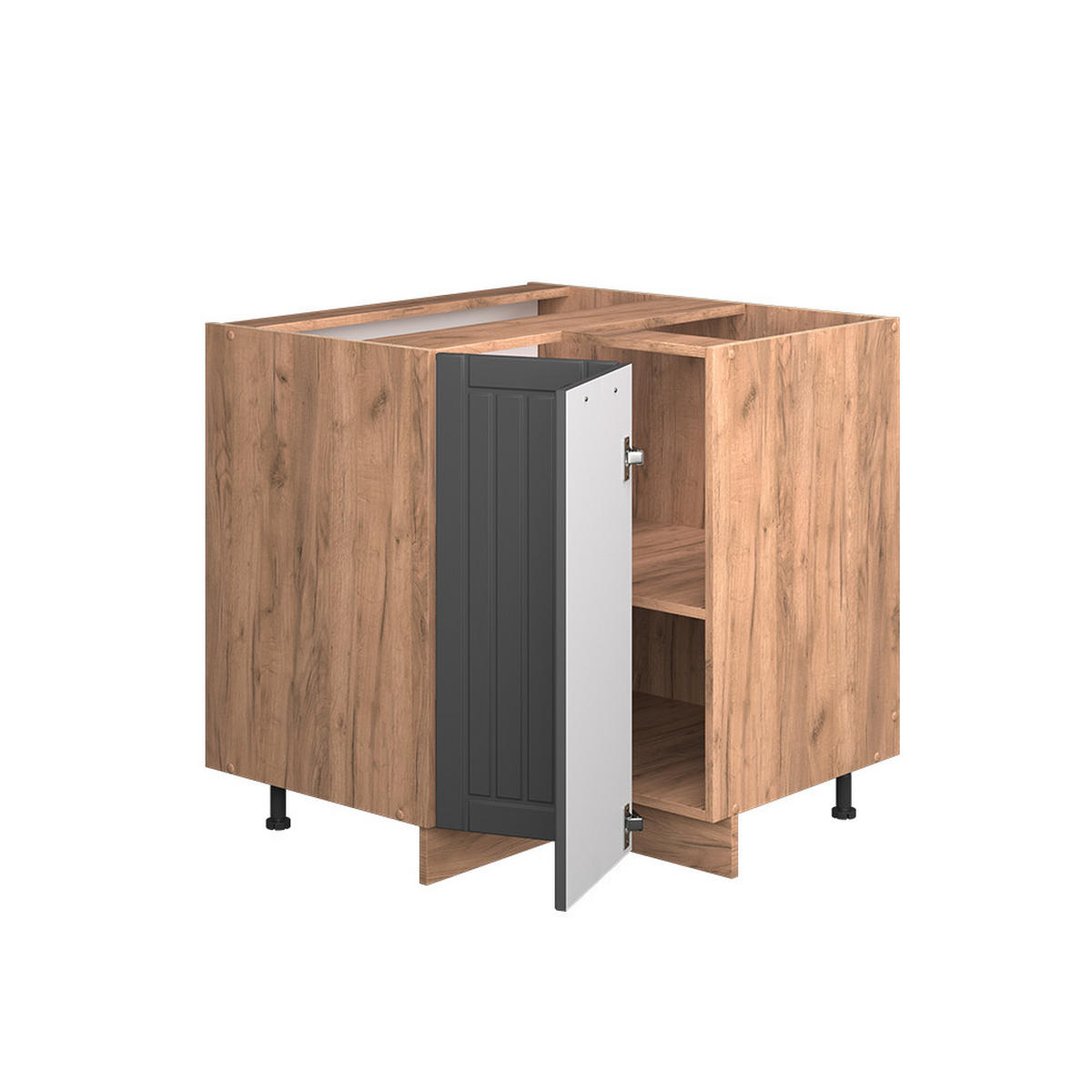 Honigeiche/Dunkelgrau, Holzwerkstoff (80.5/82/60cm) - Vicco