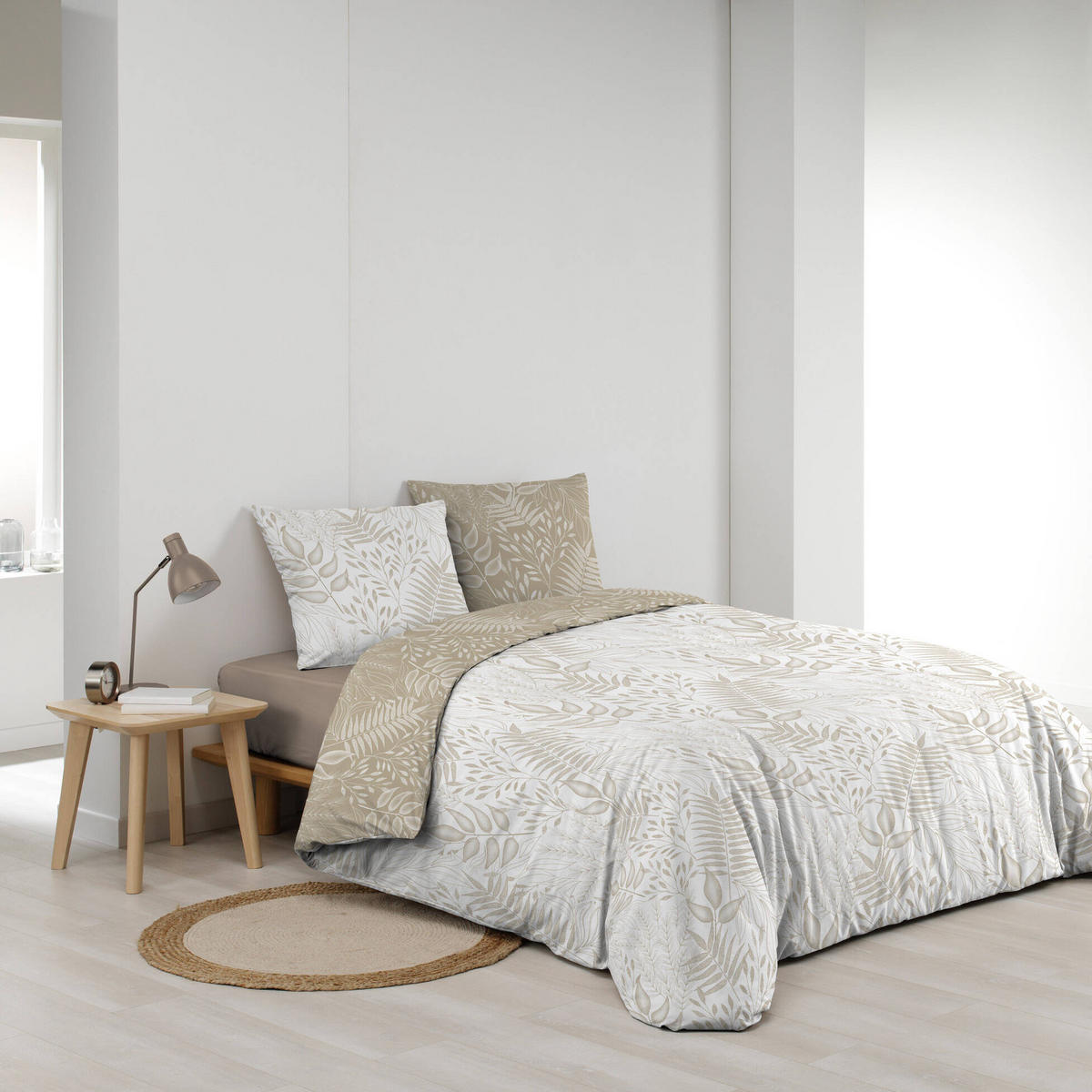 BETTWÄSCHE Cassia 240/220 cm - Beige, Naturmaterialen (220/240cm) - Douceur d´intérieur