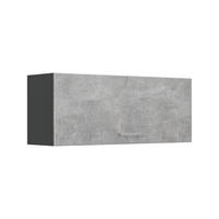 HÄNGESCHRANK R-Line, Beton/Anthrazit, 100 cm Flach - Anthrazit/Grau, Holzwerkstoff (100/40/31cm) - Vicco