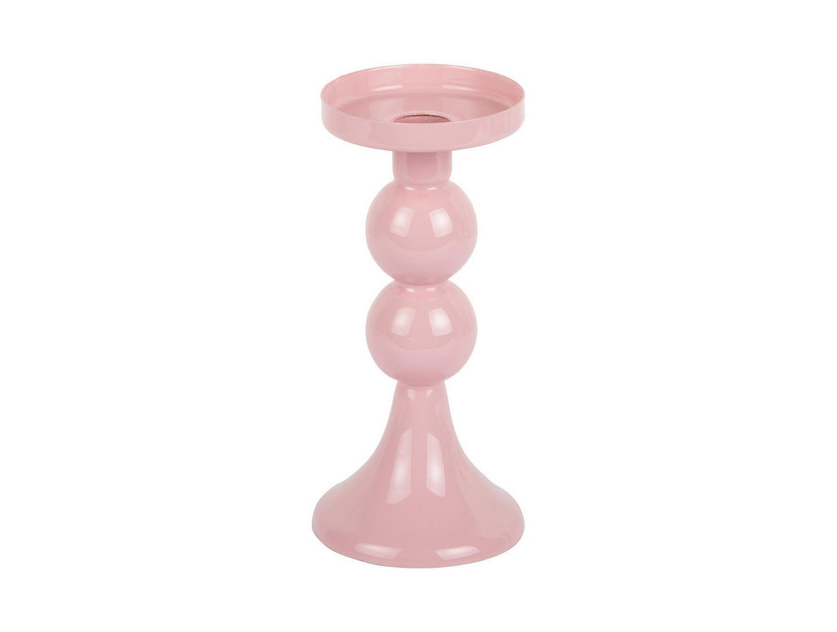 KERZENSTANDER Funky 8.5/8/19 cm - Pink, Metall (8/19/8.5cm) - Present Time