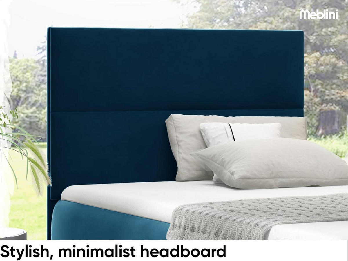 KINDERBETT MINO 1 - Dunkelblau, Holzwerkstoff (104/208cm) - Meblini