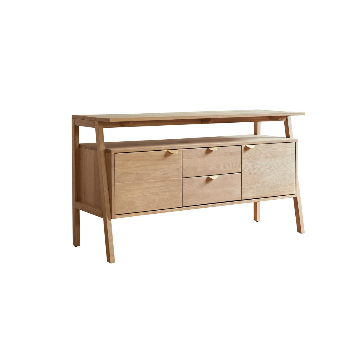SIDEBOARD Pola Natur aus Eiche - Naturfarben, Holz (140/78/50cm) - Tikamoon