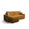 ECKSOFA L AMBRO Poso 01 Links mit Schlaffunktion - Orange, Textil (232/143cm) - Bedante