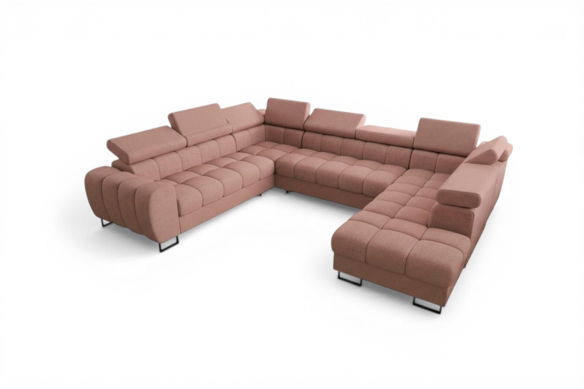 Fun Möbel Wohnlandschaft Rosa 350x95x265 cm