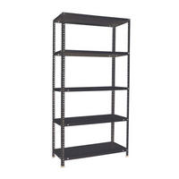 SCHRAUBREGAL PANDA TALL | HxBxT 200x100x30cm | 6 Fachböden | Fachlast 100kg | Anthrazit - Anthrazit, Metall (100/200/30cm) - PROREGAL