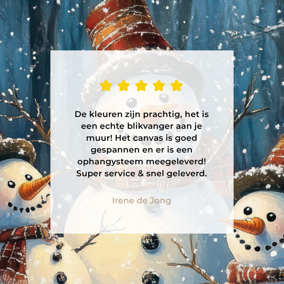 LEINWANDBILD Schneemann - Schnee - Winter - Wald Room Decor 30x40 cm - Hellblau, Textil (30/40cm) - MuchoWow