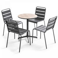 GARTENSET 5-tlg., Braun - Braun, Metall - Oviala