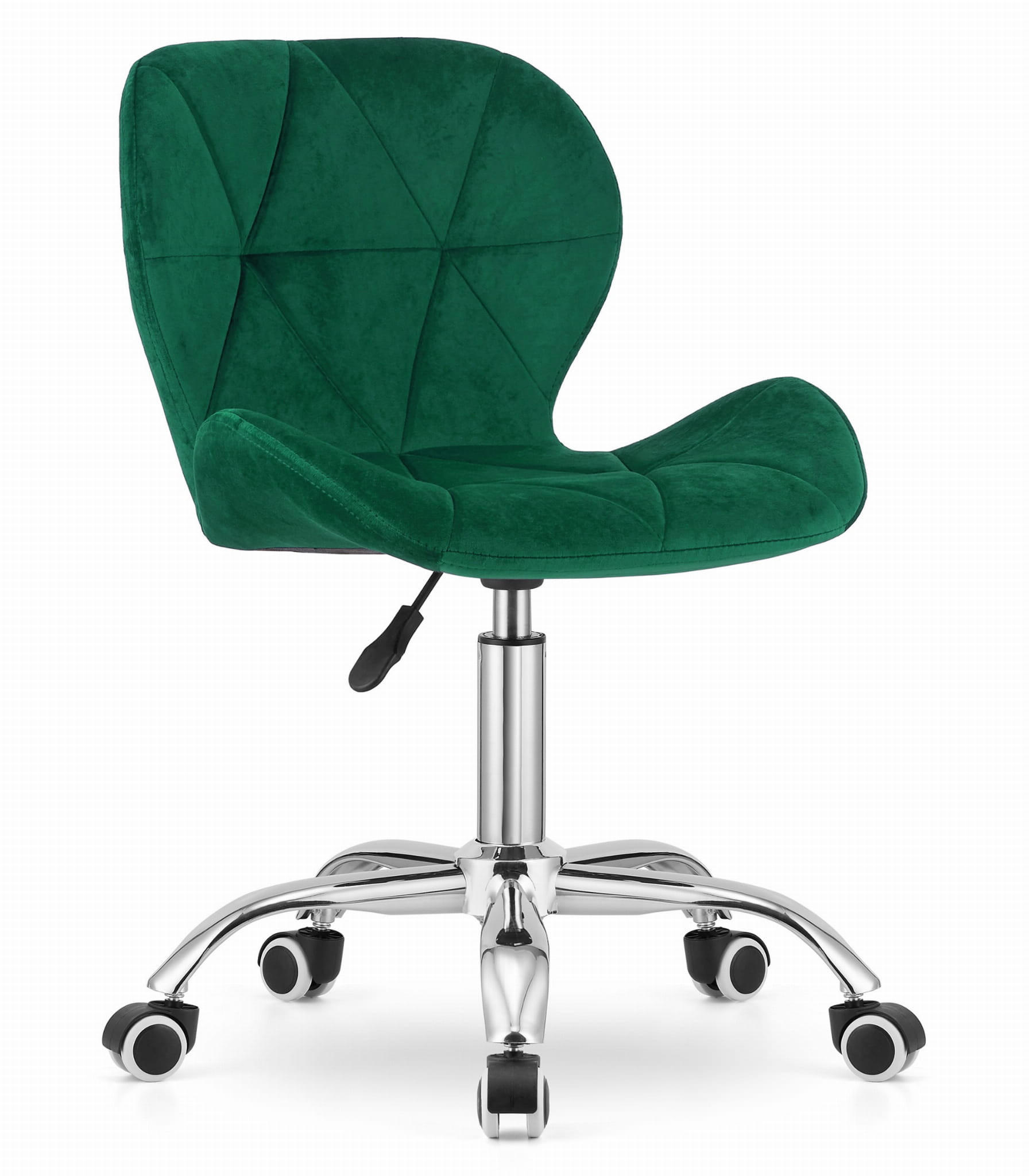 DREHSTUHL AVOLA Samt – grün - Dunkelgrün, Metall (53/86/55cm)