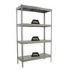 SCHWERLASTREGAL BIG METAL YETI FOUR | HxBxT 200x180x75cm | Fachlast 400kg | Verzinkt - Silberfarben, Metall (180/200/75cm) - PROREGAL