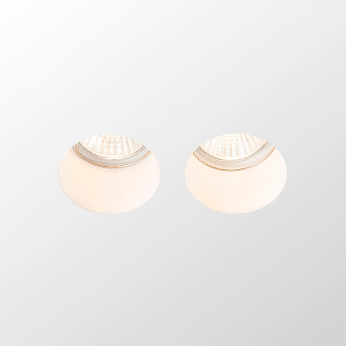 EINBAULEUCHTE QUO R II gips 16 W - Weiß, Metall (9/9/12cm) - Rendl