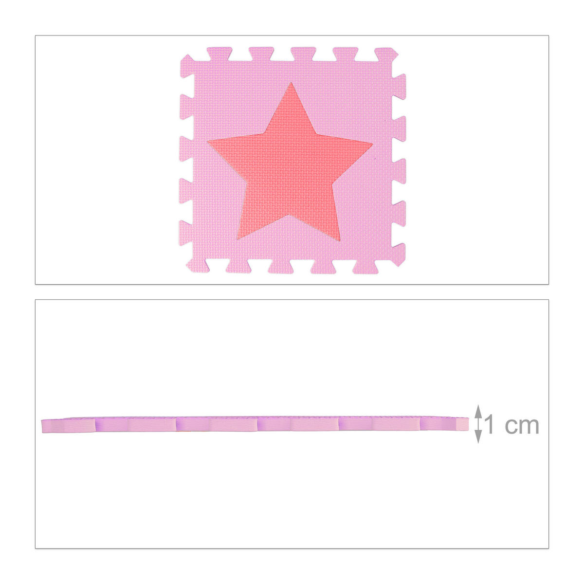 9XPUZZLEMATTE - Pink/Rosa, Kunststoff (32/32cm) - Relaxdays