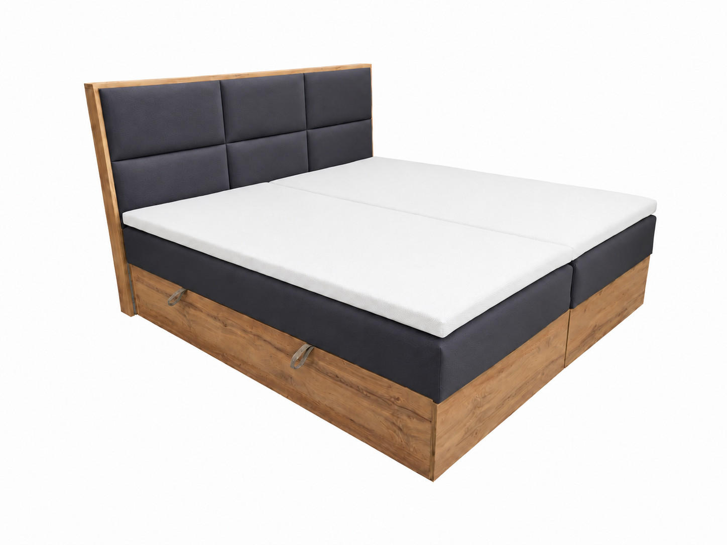 BOXSPRINGBETT Loly 160x200 cm H3 Bonell Anthrazit - Anthrazit, Textil (160/200cm) - KS Home Concept
