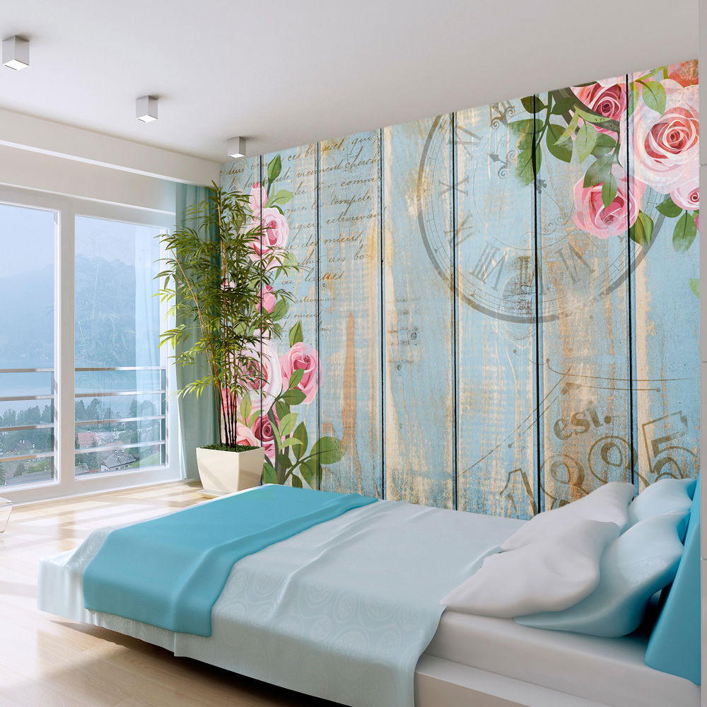VLIESTAPETE Blau 300/210 cm - Blau/Pink, Textil (300/1cm) - KUNSTLOFT