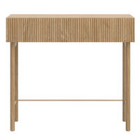 KONSOLENTISCH Nolie Eichenholzoptik 90 cm - Eichefarben, Holz/Holzwerkstoff (90/80/35.6cm) - Selsey