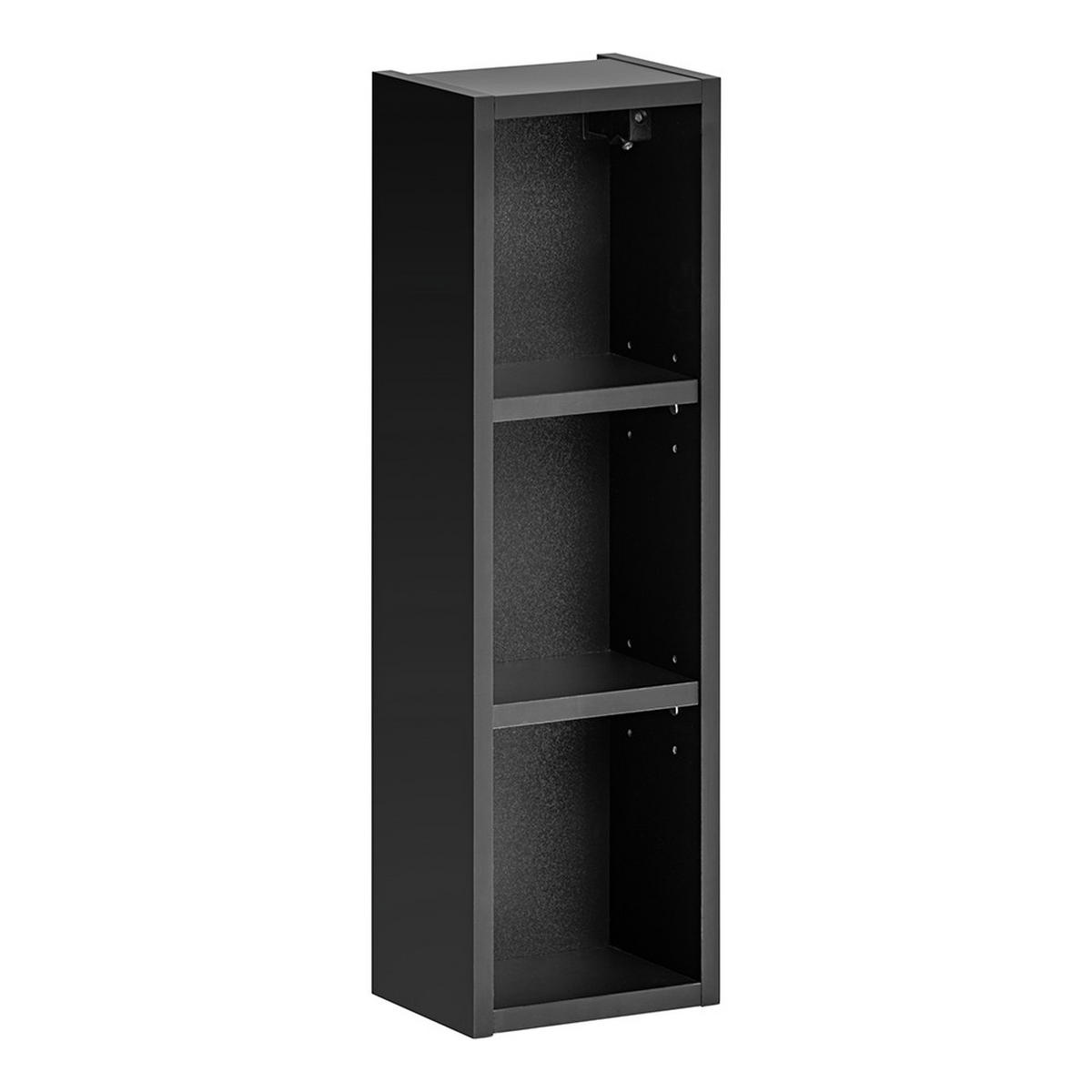 SPIEGELSCHRANK Puebla-56 - Schwarz, Holzwerkstoff (180/70/17cm) - Lomado