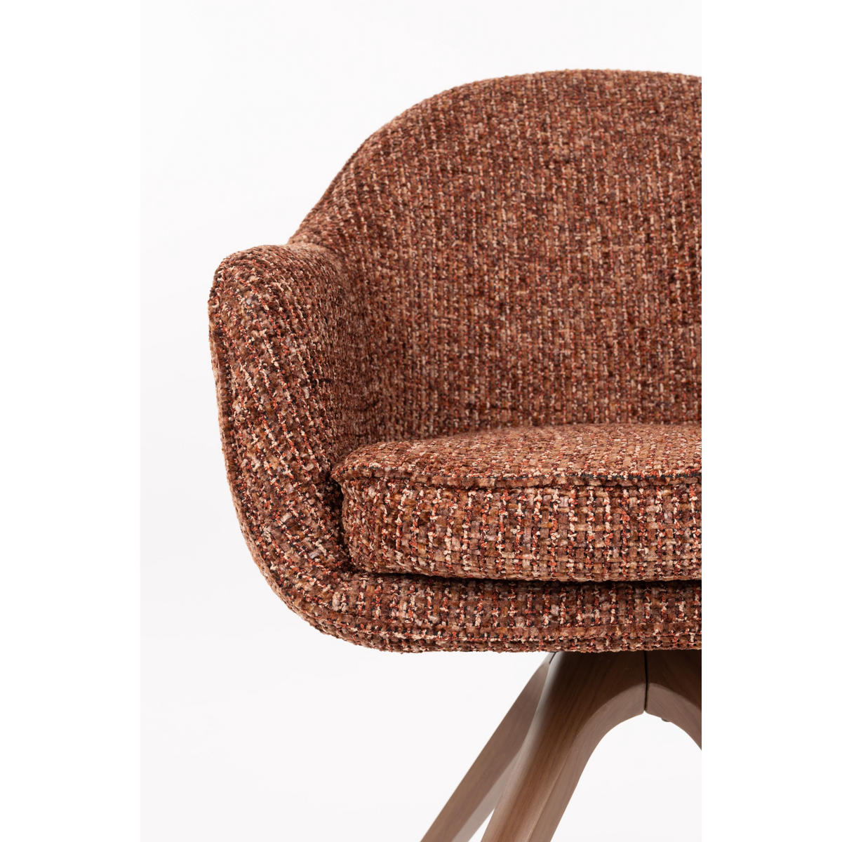 ESSZIMMERSTÜHLE Batoul Armleuning Terra/ Rood - 2 er Set - Rot, Kunststoff (61/82/62cm) - Housecraft Living