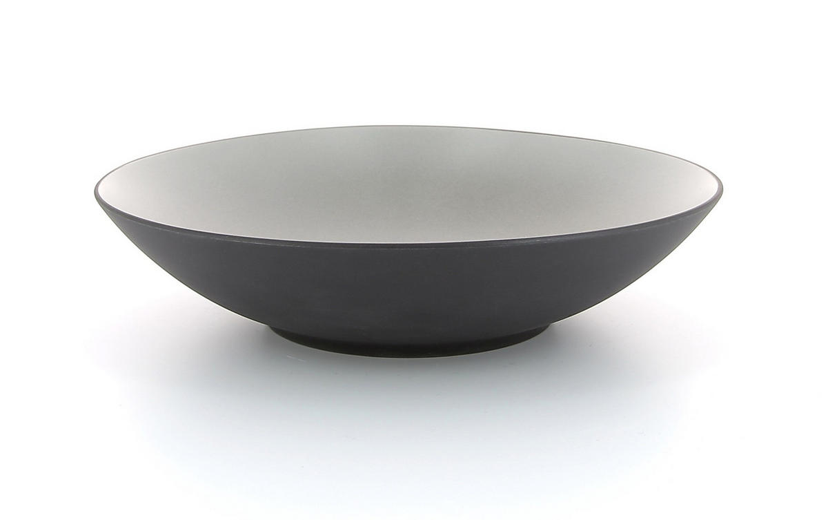 SUPPENSCHÜSSEL / COUPTELLER EQUINOXE 24 cm Pfeffer - Hellgrau, Keramik (24cm) - Revol Porcelaine France
