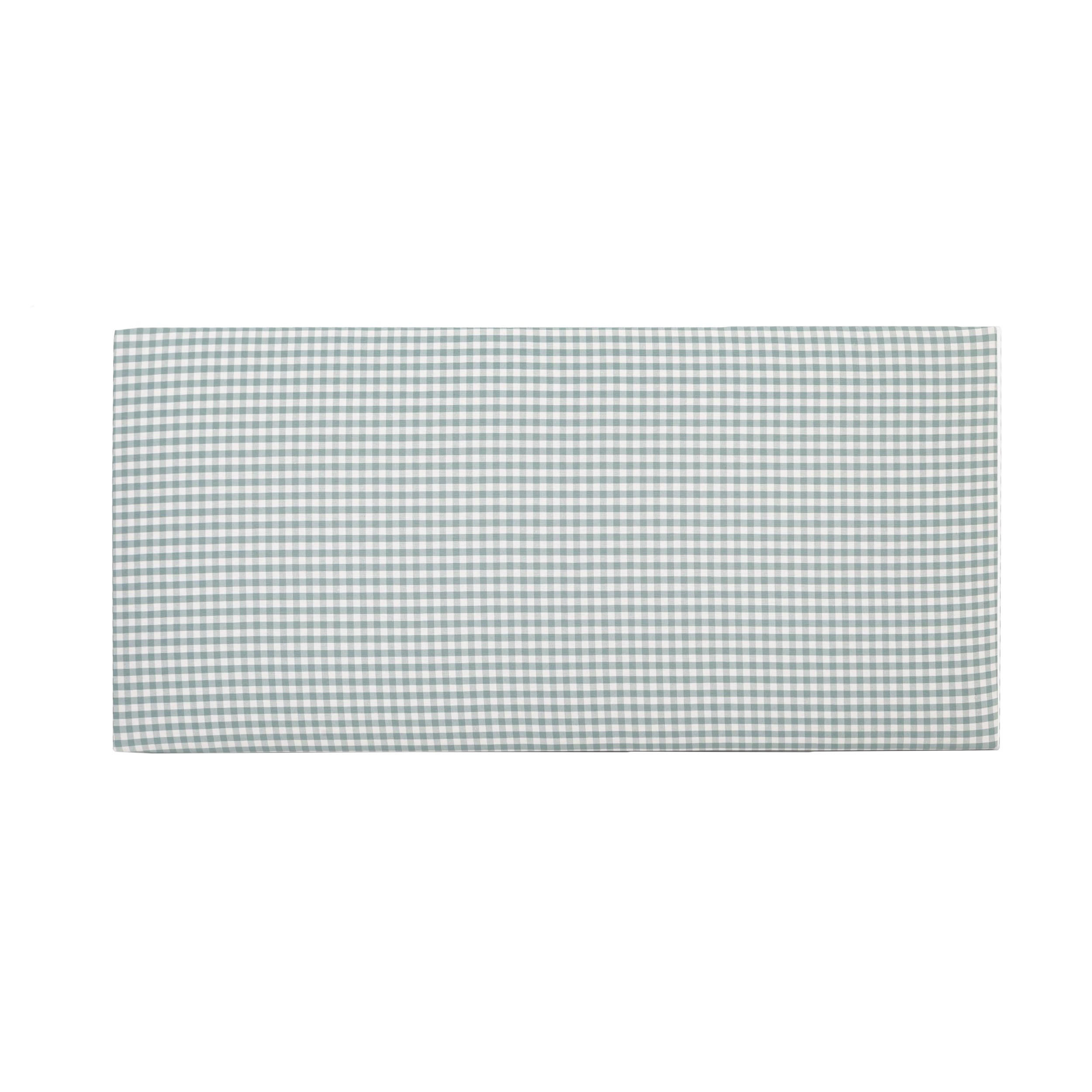 KOPFTEIL für Kinderbett mit türkisfarbenem Vichy-Stoff bezogen, 110/52cm MARINA - Hellblau, Textil (3/52/110cm) - RNT By Really Nice Things