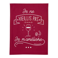 GESCHIRRTUCH Je m'améliore rot 50 x 70 cm - Rot, Textil (70/50cm) - Winkler