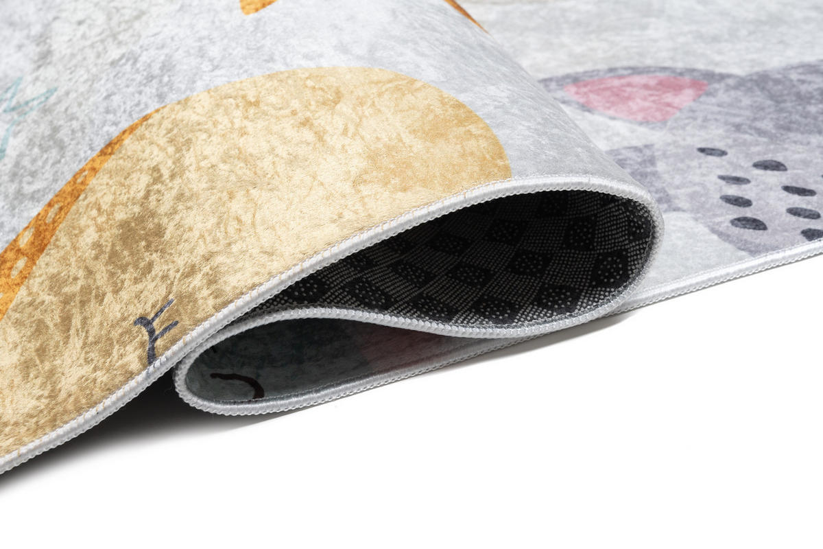 TEPPICH EMMA Grau 140/200 cm - Grau, Kunststoff (140/200cm) - Tapiso