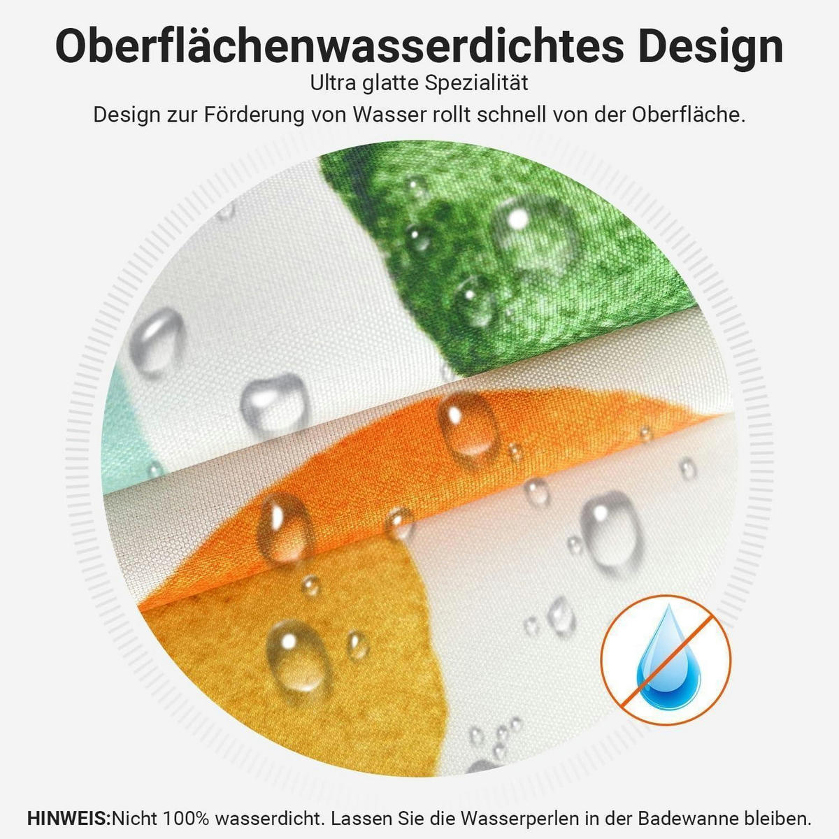 DUSCHVORHANG Bunter Baum 180 x 160 cm - Multicolor, Textil (180/160cm)