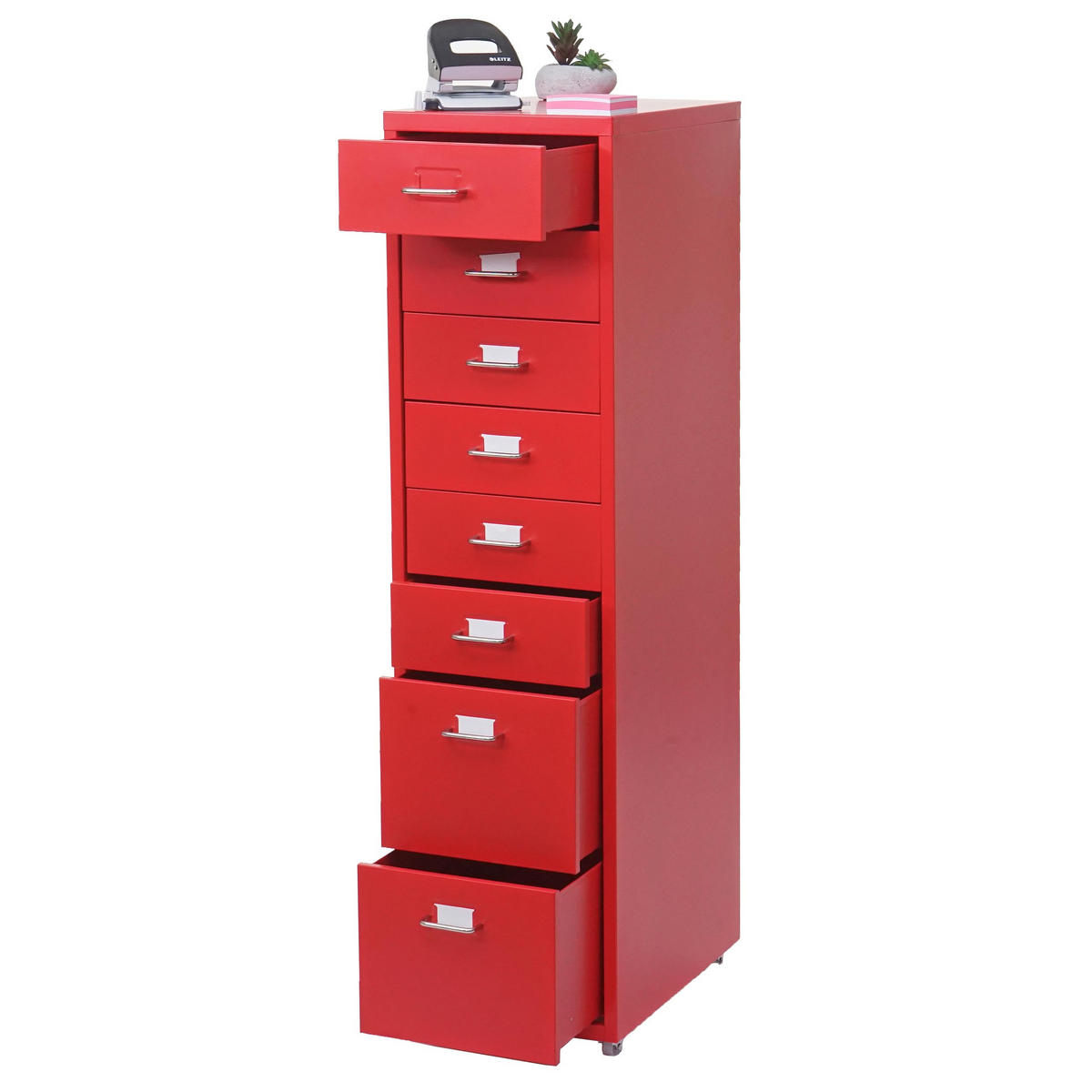 ROLLCONTAINER Rot - Rot, Metall (28/110/41cm) - MCW