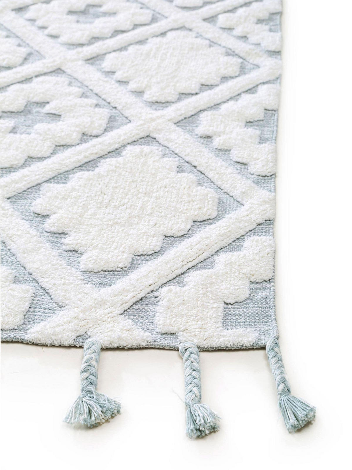 KINDERTEPPICH waschbar Matheo Mint 160x230 cm - Weiß, Textil (160/1cm) - KUNSTLOFT