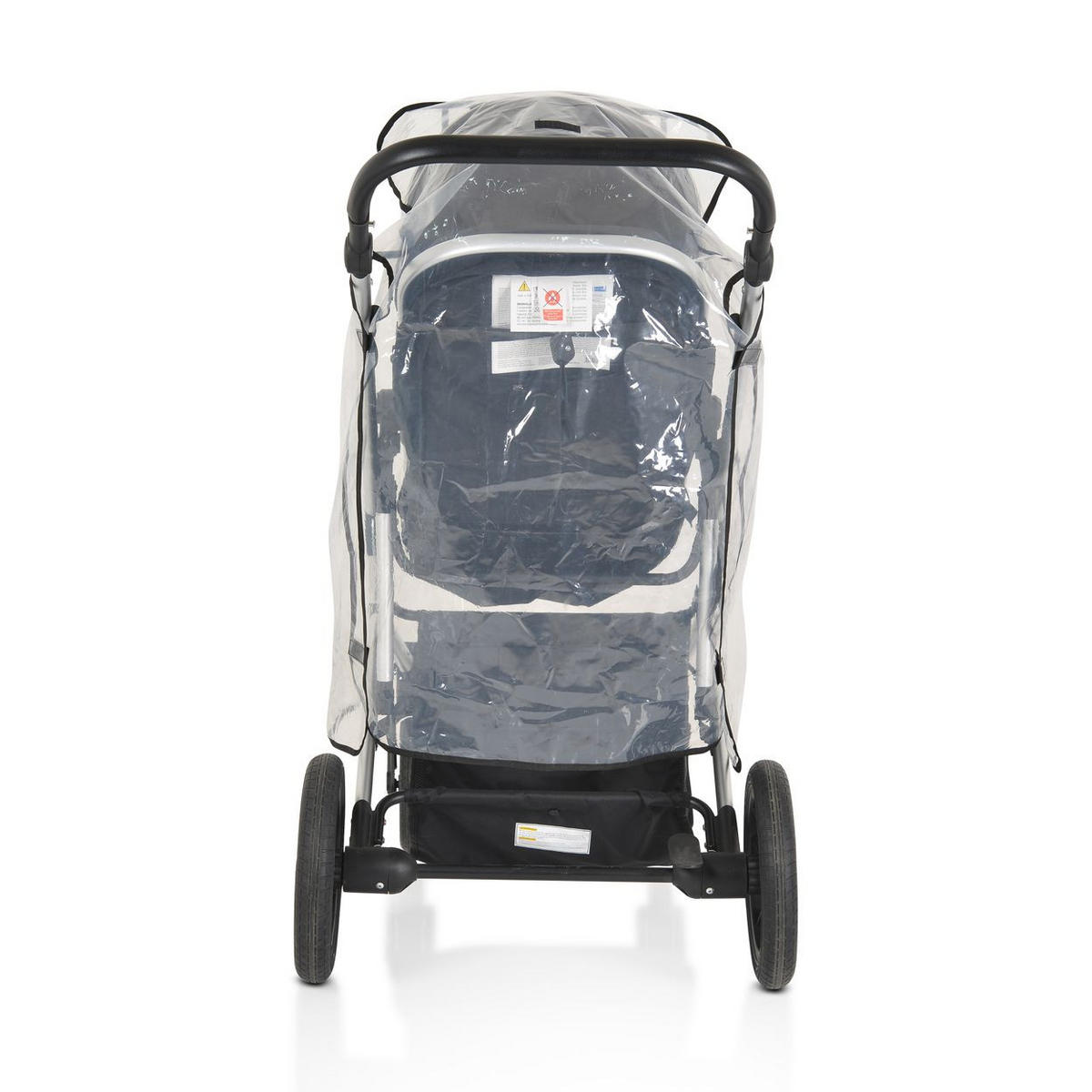 KINDERWAGEN-REGENSCHUTZ Bimbro transparent Kinderwagen-Regenschutz universal, Belüftungslöcher, für Einsitzer - Weiß, Kunststoff (56/94/94cm) - Moni
