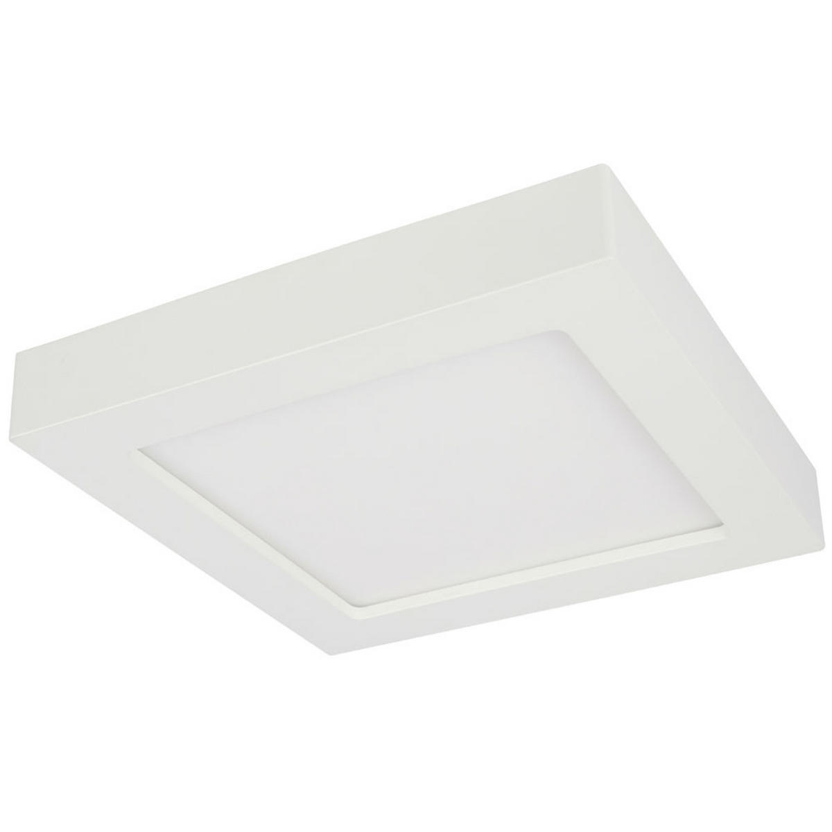LED DECKENLEUCHTE Kunststoff Weiß - Weiß, Kunststoff (17.2/17.2/3.5cm) - Globo Lighting