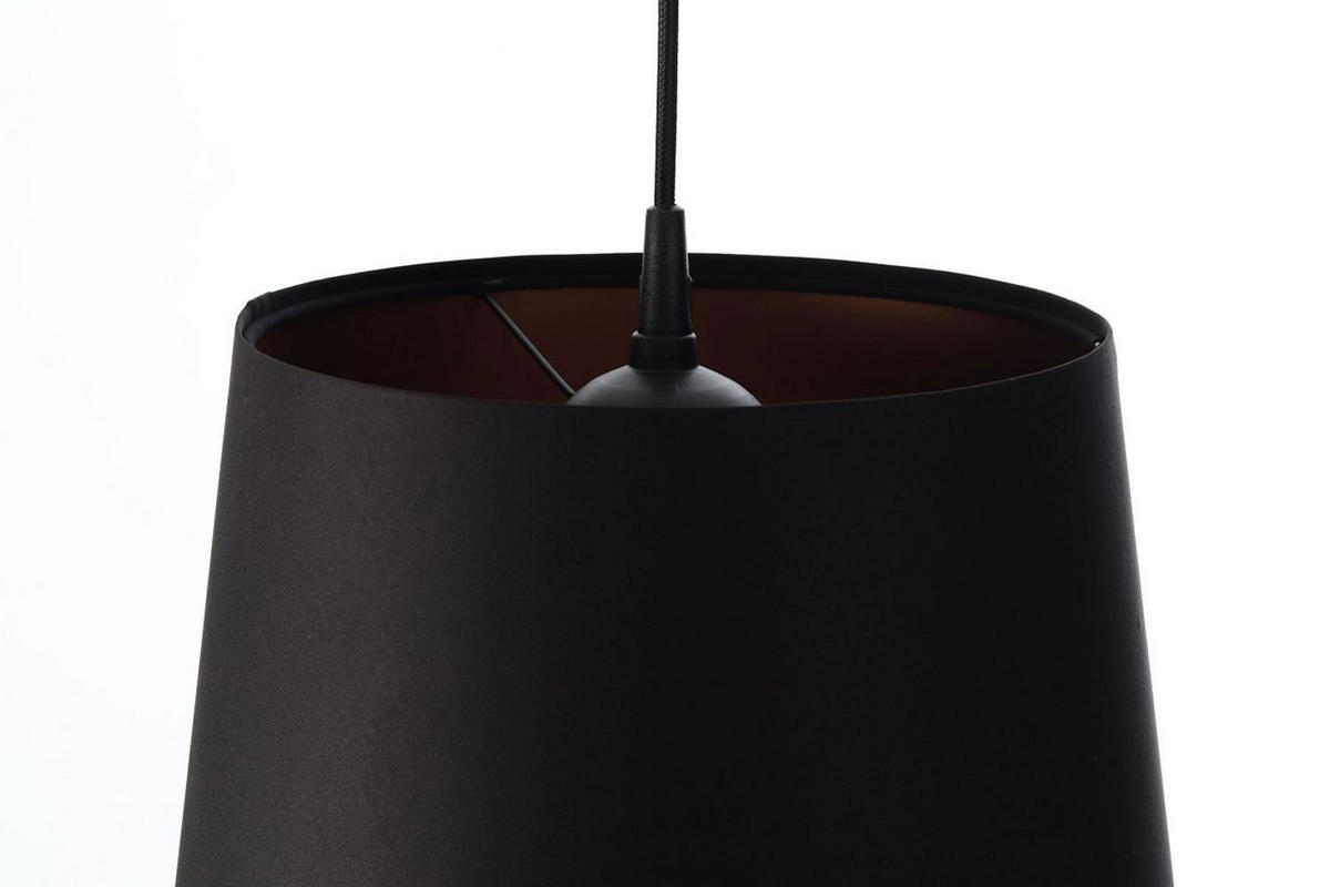 HÄNGELEUCHTE Kupfer 30/37 cm - Schwarz, Kunststoff (30/0.8/37cm) - ONZENO