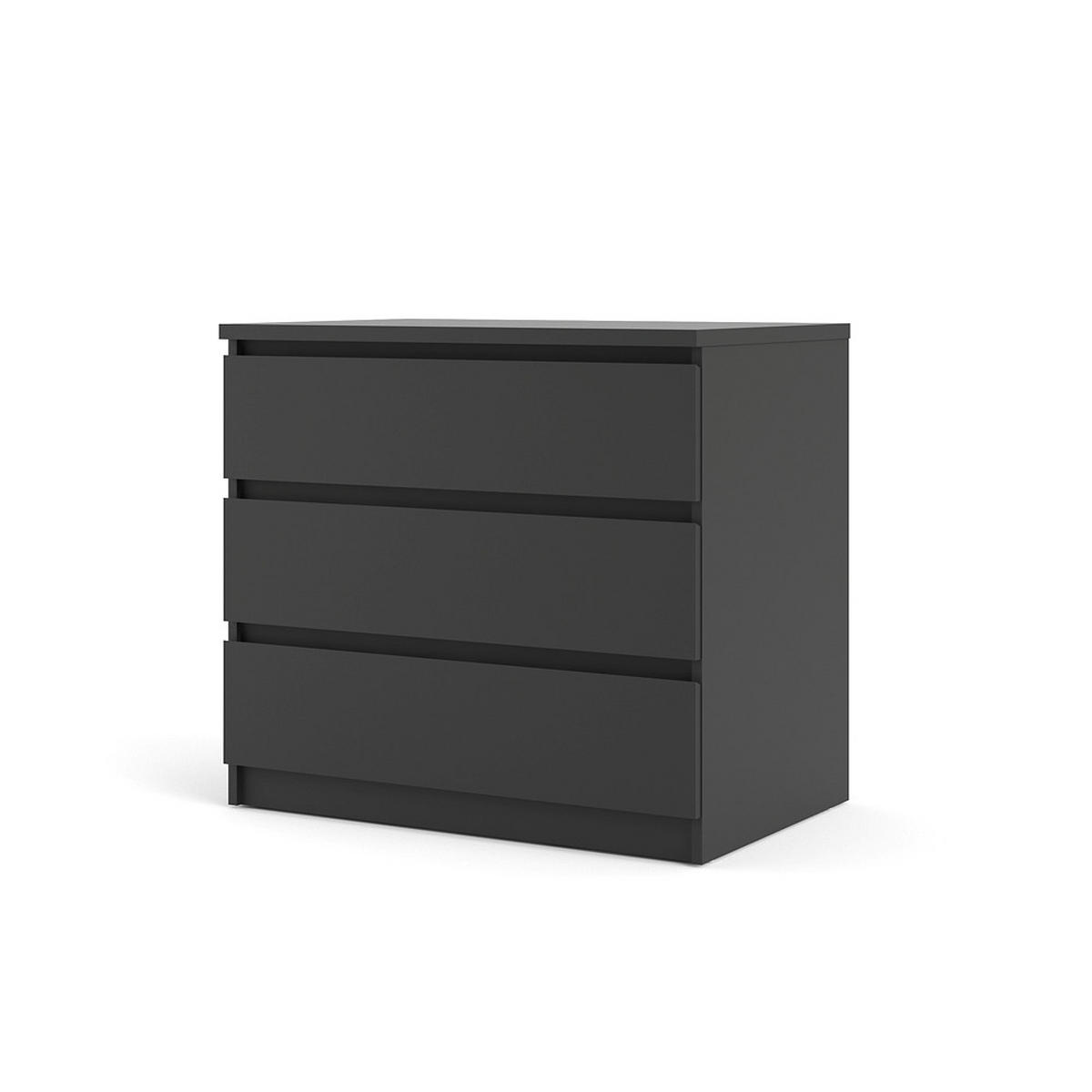 KOMMODE Schwarz - Schwarz, Holzwerkstoff (77/70/50cm) - ebuy24