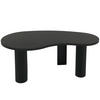 COUCHTISCH organisch Schwarz - Schwarz, Holz (60/110/45cm) - MCW