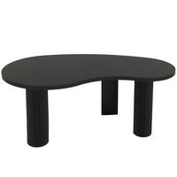 COUCHTISCH organisch Schwarz - Schwarz, Holz (60/110/45cm) - MCW