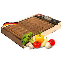 SCHNEIDEBRETT Holz groß EYGO klingenschonend 40x30x2,5 cm - Braun, Holz (40/30cm) - DELUKE