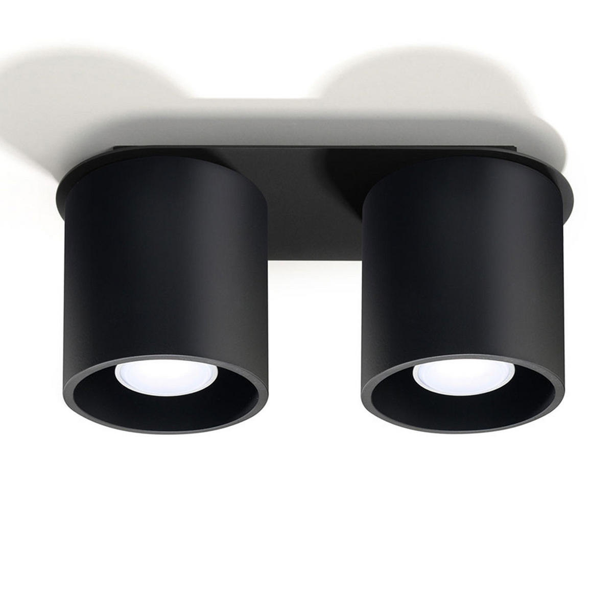 LED DECKENLEUCHTE ORBIS Aluminium Schwarz - Schwarz, Metall (26/10/12cm)