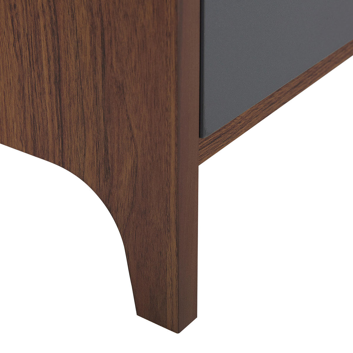 SCHRANK Grau Medfort - Braun, Holzwerkstoff (118/81/40cm) - Beliani