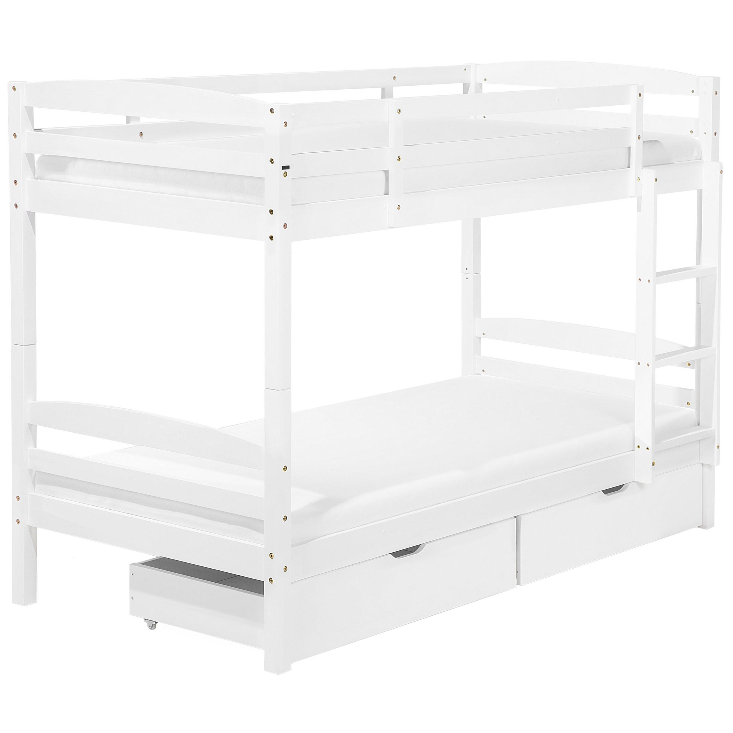 HOCHBETT Weiß 90-200 cm Regat - Weiß, Holz (90/200cm) - Beliani