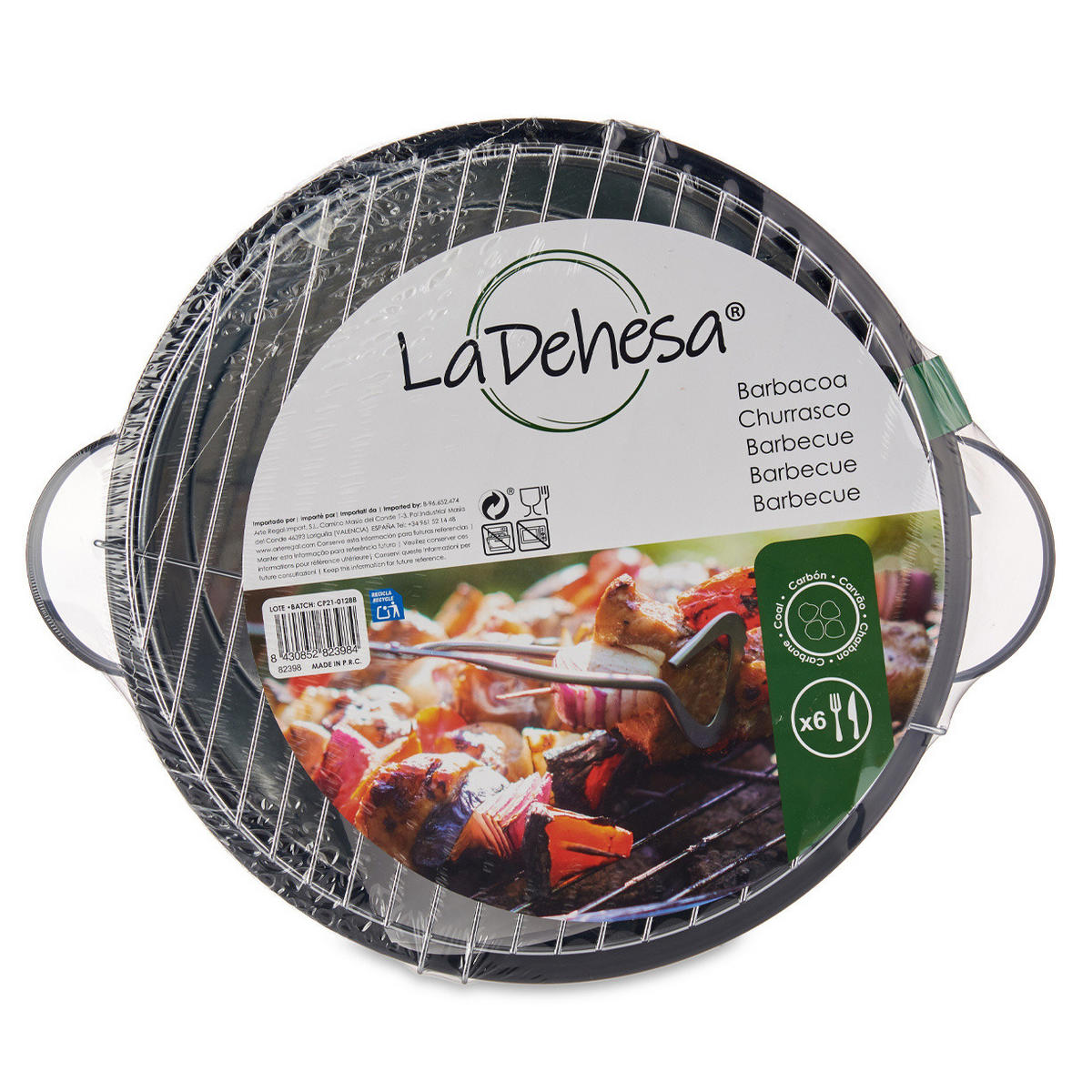 GRILL BBQ 42/35/21 cm - Schwarz, Metall (35/21/42cm)