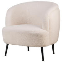 SESSEL Wolle Weiß - Weiß, Textil (80/80/72cm) - Nordlys