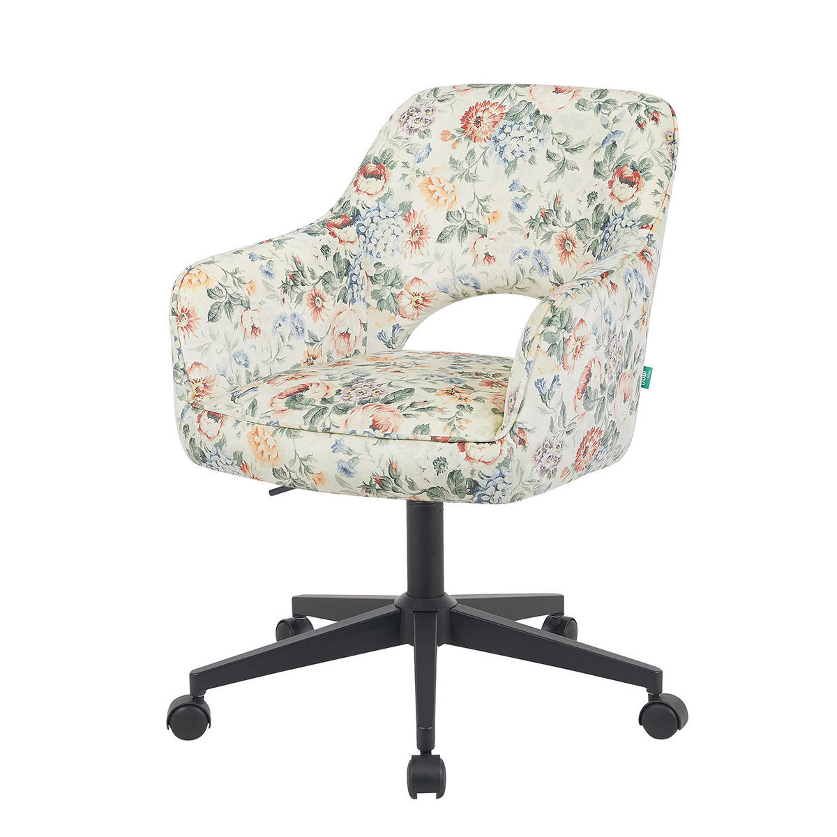BÜROSTUHL Mika-Ilvy 2er-Set - Multicolor/Schwarz, Textil/Metall (60/84/65cm) - DUBI Möbel