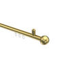 INNENLAUF-GARDINENSTANGEN-SET Sonius Luino 200 cm, 1-läufig, 20 mm Ø Messing-Optik - Messingfarben, Metall (200cm) - INTERDECO