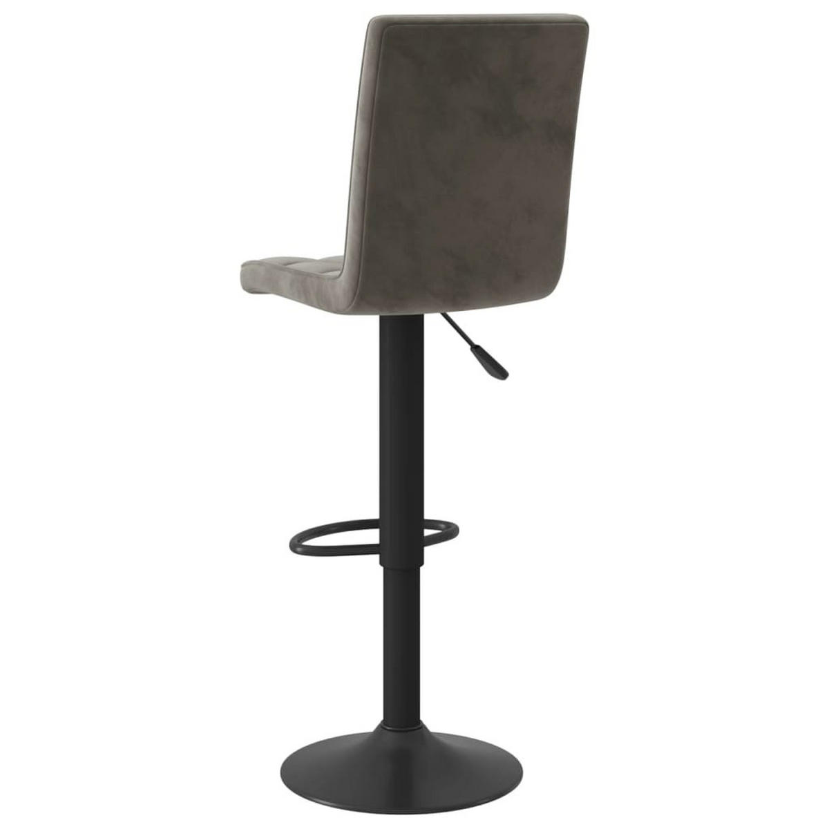 BARHOCKER 2 Stk. Dunkelgrau Samt - Dunkelgrau, Textil (52/124.5/40cm) - vidaXL