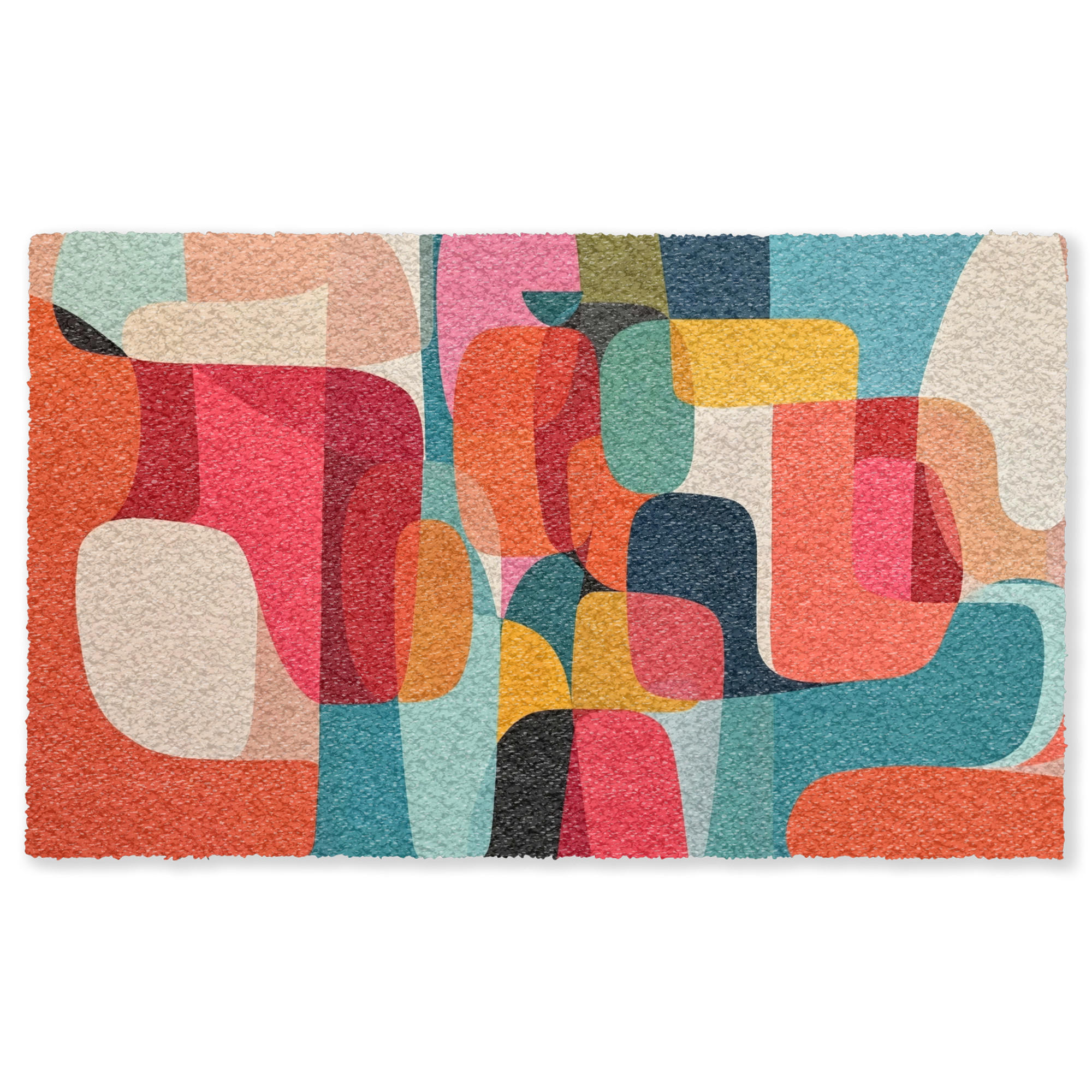 FUSSMATTE Formen - Bunt - Abstrakt - Flugzeuge Sauberlaufmatte 150x90 cm - Multicolor, Kunststoff (150/90cm) - MuchoWow
