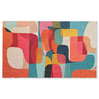 FUSSMATTE Formen - Bunt - Abstrakt - Flugzeuge Sauberlaufmatte 150x90 cm - Multicolor, Kunststoff (150/90cm) - MuchoWow