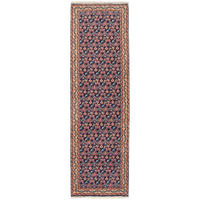 LÄUFER Orient handgeknüpft Assadabad Blau 237/71 cm Schurwolle - Blau, Textil (71/237cm) - Looma